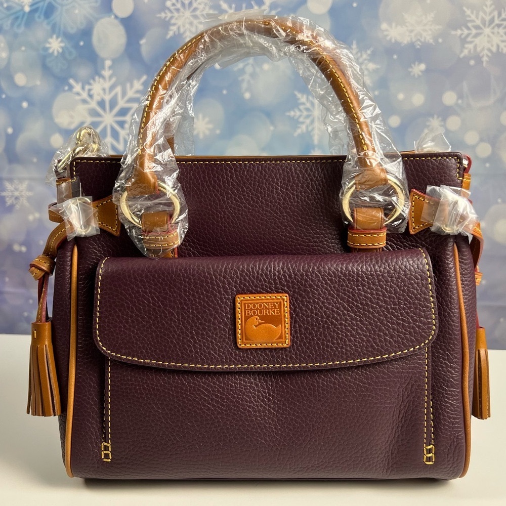 Dooney & Bourke Medium Pocket Satchel & Wristlet Grape **Brand New With Tags NWT